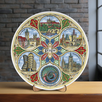 Teller 20cm Prag Keramik Wanddekoration Sammlerstück Souvenir aus der Tschechischen Republik Suvenix CHK-MT-073