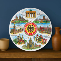Talerz 20cm ceramiczny Niemcy kolorowy ozdobny ścienny pamiątka z Niemiec Suvenix DE-MT-163