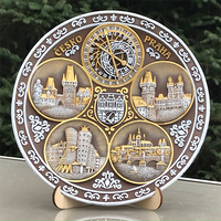 Teller 20cm Prag aus Keramik handbemalt dekorativer Wandteller Suvenix CHK-PT-004