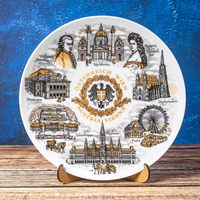 Plate 20cm Vienna ceramic decorative wall souvenir from Austria Suvenix AT-MT-006