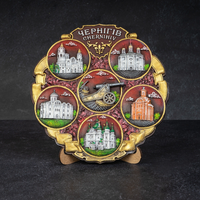 TTalerz 18cm Chernihiv ceramic decorative hand-painted souvenir from Ukraine Suvenix CHN-PT-004-1