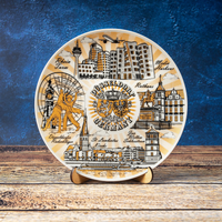 Dusseldorf Deutschland Keramikteller dekorativ Wandteller 20 cm DE-MT-094