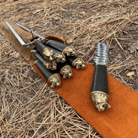 Saber-Tooth Tiger BS32 – Handmade BBQ Skewer Set in Leather Case