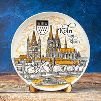 Kolonie 20cm Wandteller aus Keramik dekorativ Sammlerstück Suvenix DE-MT-028