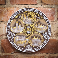 Plate 20cm Krakow ceramic decorative wall collectible souvenir from Poland Suvenix POL-PT-083