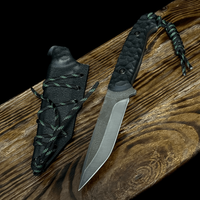 Handmade Bushcraft Tanto Knife (Full Tang) – Stainless 58 HRC, Kydex KN59