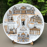 Plate 20cm Berlin ceramic decorative collectible souvenir from Germany Suvenix DE-MT-101