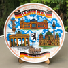 Talerz porcelanowy dekoracyjny Berlin kolorowy na ścianę 20cm DE-MT-007