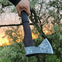 Handgefertigtes HUSARIA Beil – U8GA-Stahl, Eschengriff, 36 cm TR5