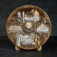 Italien 20cm handbemalter keramischer dekorativer Sammler Wandteller Souvenir - Suvenix ITA-PT-003