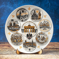 Plate 20cm Germany ceramic decorative collectible souvenir from Germany Suvenix DE-MT-096
