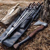 INDIANIN BS39 – BBQ set in a Crazy Horse leather quiver