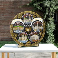 Plate 18cm Vienna ceramic decorative hand painted souvenir from Austria Suvenix AUT-PT-001-1