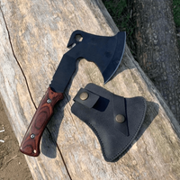 Travel hatchet with leather sheath – stainless steel, ash handle, 270 mm TR44