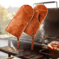 Leder Grillhandschuhe für BBQ RS-01