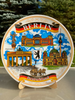 Talerz porcelanowy dekoracyjny Berlin kolorowy na ścianę 20cm DE-MT-007